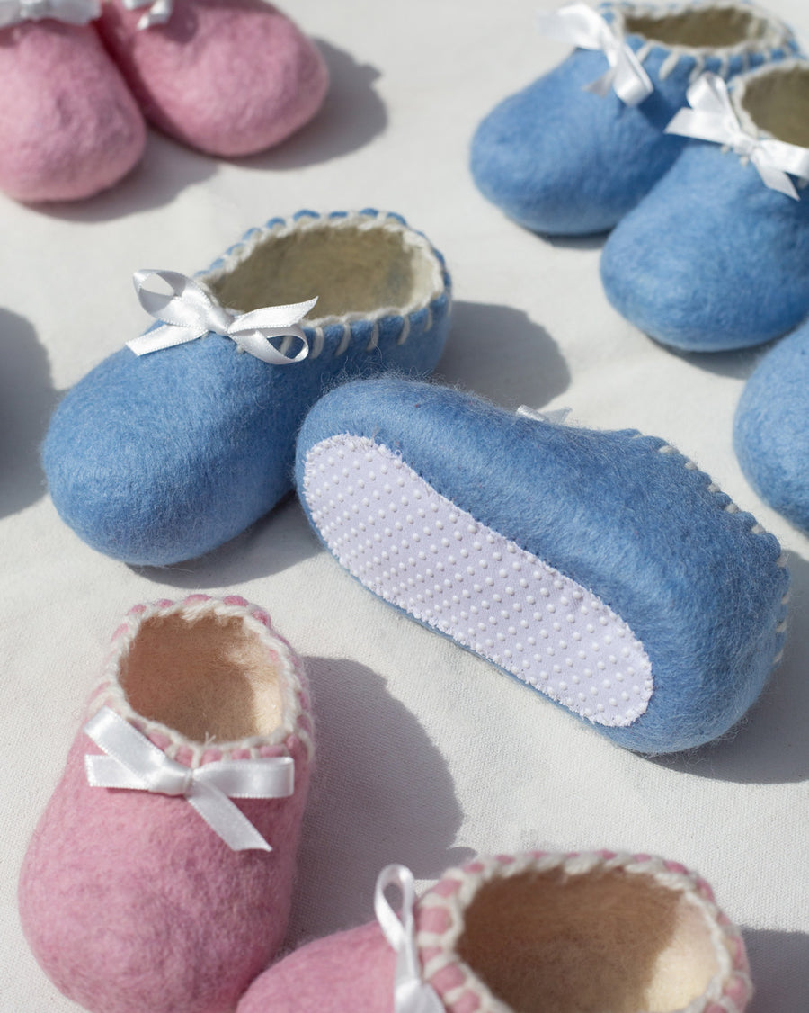 Handmade Wool Baby Slippers