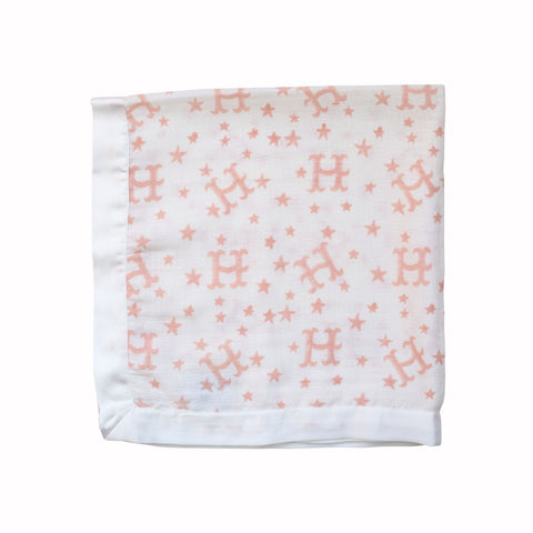 Pink Monogram Muslin