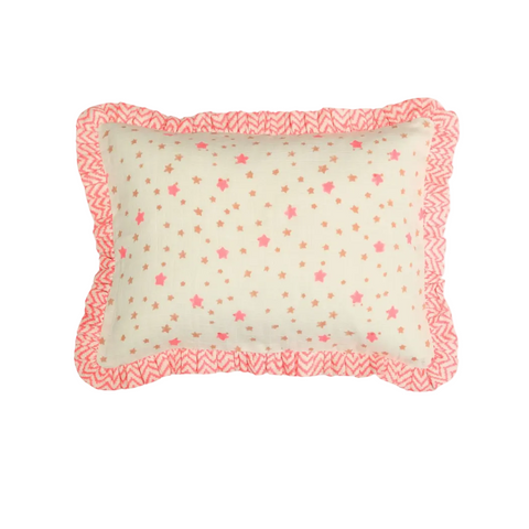 Muslin Ruffle Mini Pillow