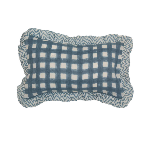 Muslin Ruffle Mini Pillow