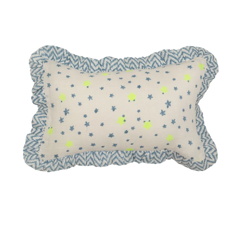 Muslin Ruffle Mini Pillow