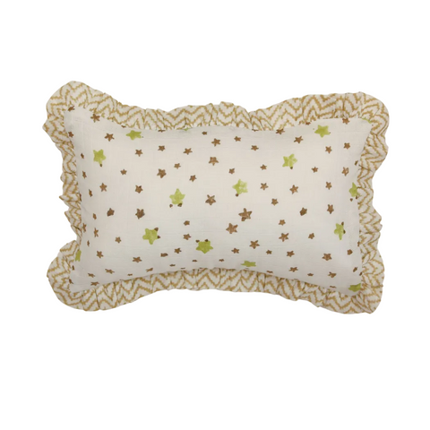Muslin Ruffle Mini Pillow