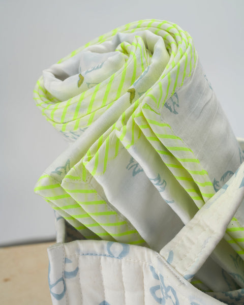 Chic Nursery Storage + Bedding Gift Set