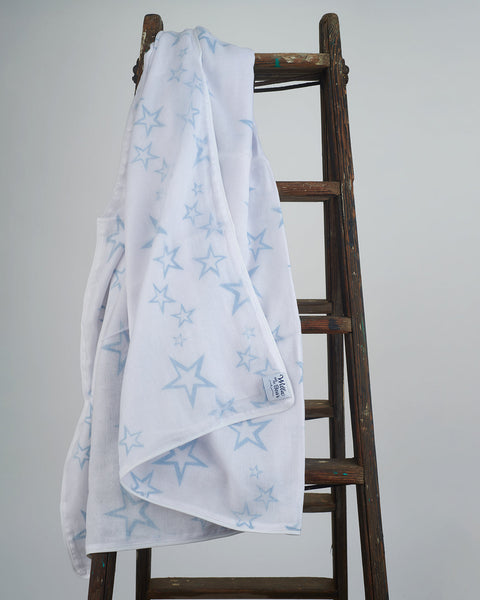 Blue Supersize Muslin Square