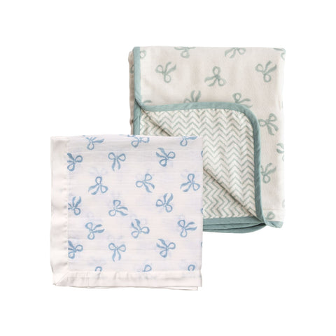 Hooded Muslin Towel and Muslin Gift Set