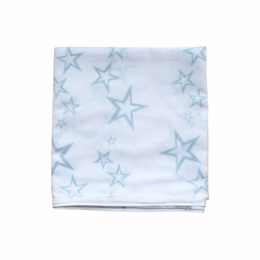 Blue Supersize Muslin Square