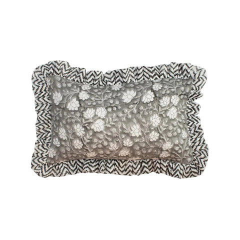 Muslin Ruffle Mini Pillow