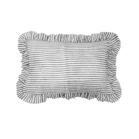 Muslin Ruffle Mini Pillow