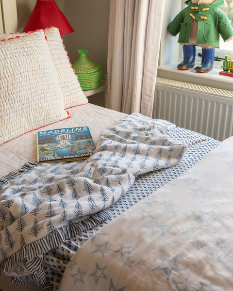 Muslin Ruffle Blanket - Single