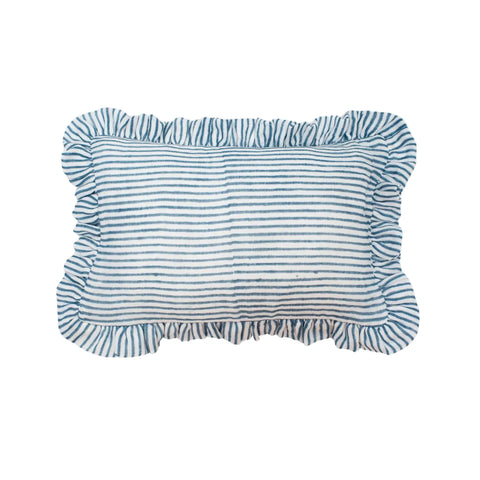 Muslin Ruffle Mini Pillow