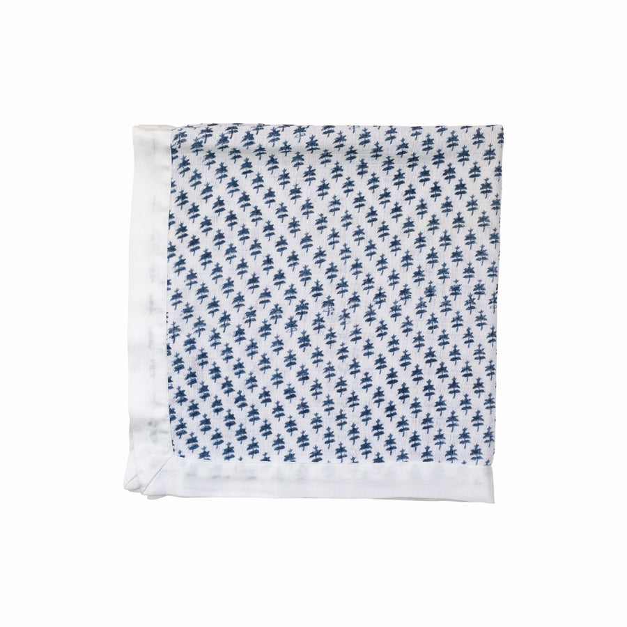 Indigo Tiny Rose Muslin