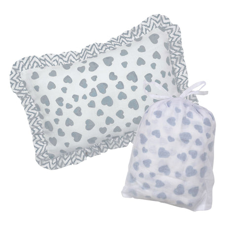 Muslin Cot Sheet and Mini Ruffle Pillow Gift Set
