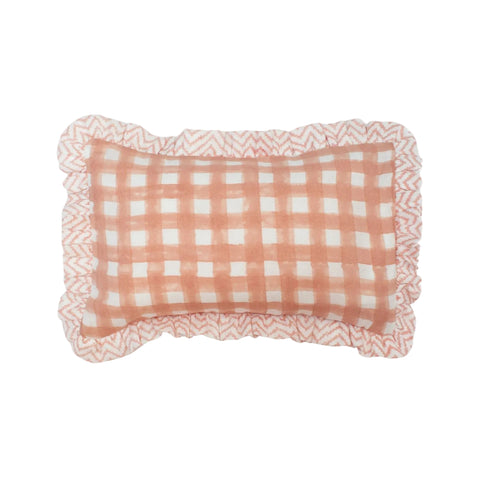 Muslin Ruffle Mini Pillow