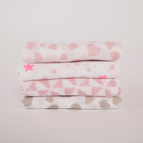 Pink Heart Muslin