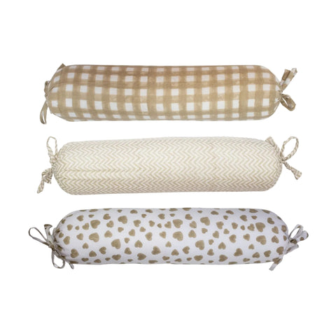 Taupe Bolster Pillows