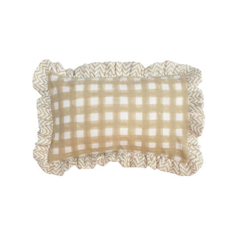 Muslin Ruffle Mini Pillow