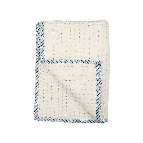 Handstitched Baby Kantha Quilt