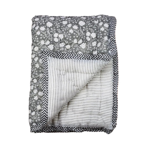 Charcoal Cot Quilt