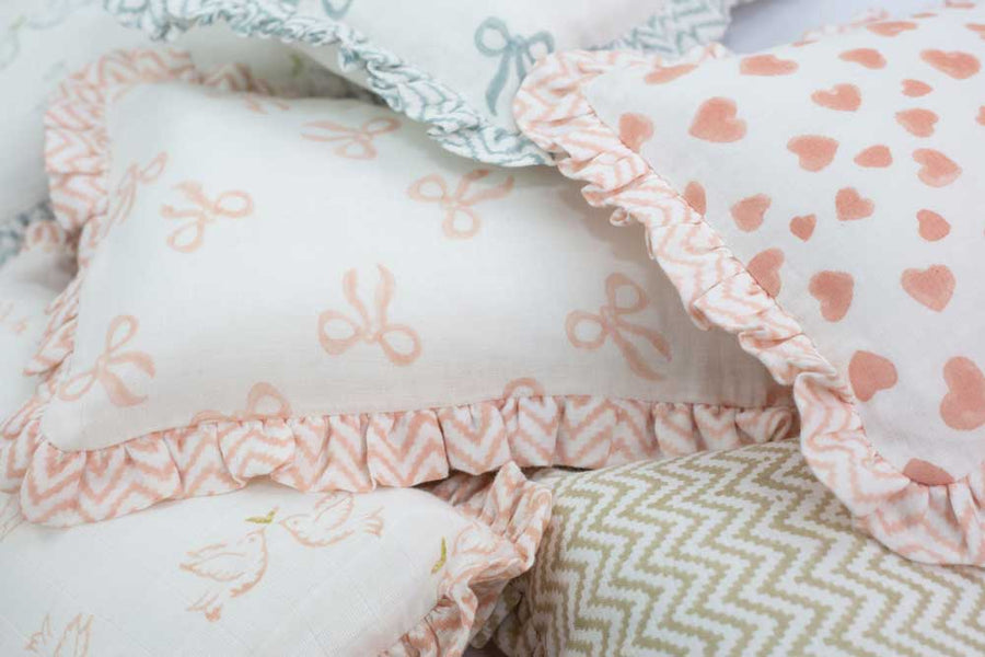 Round Ruffle Decorative Pillows for Baby Nursery – MyWinifred