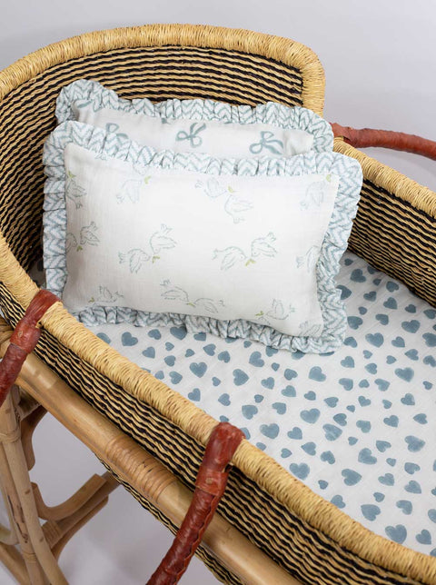 Muslin Ruffle Mini Pillow