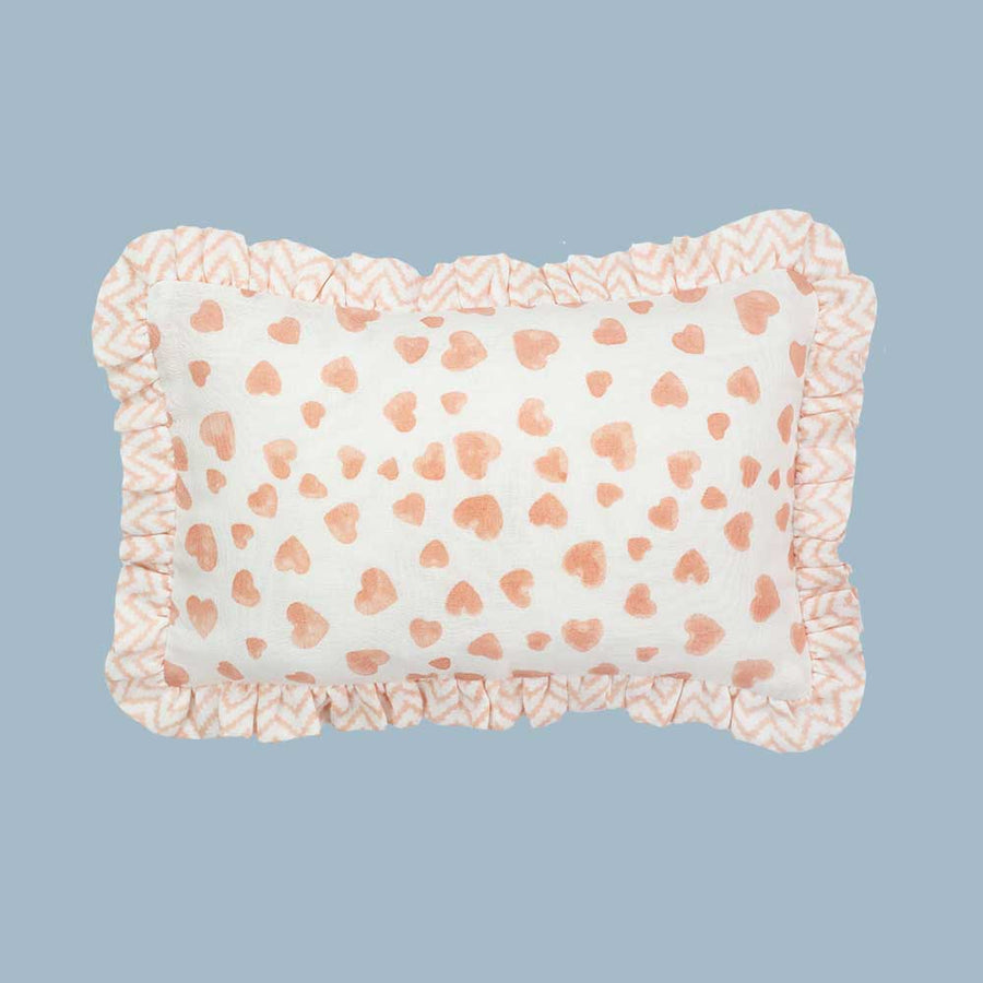 Muslin Ruffle Mini Pillow