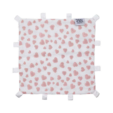 Pink Satin Tabbed Comforters