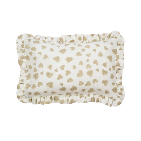 Muslin Ruffle Mini Pillow