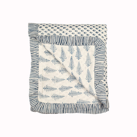 Muslin Ruffle Blanket - Single