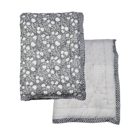 Charcoal Cot Quilt