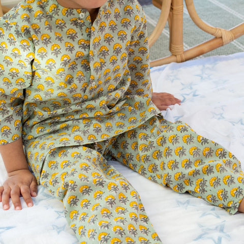 Children's Block-printed Pyjamas