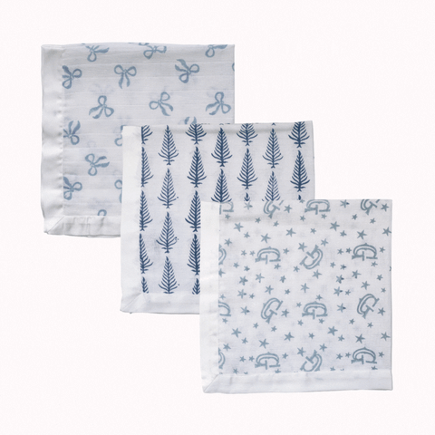 Trio of Blue Muslins