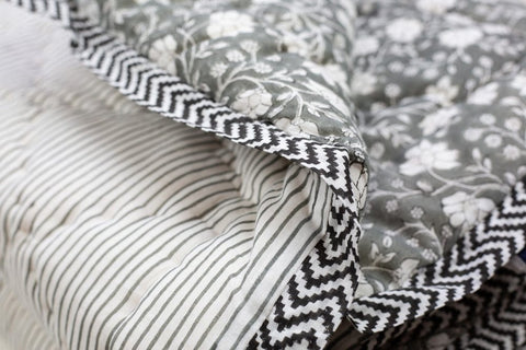 Charcoal Cot Quilt