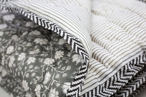 Charcoal Cot Quilt