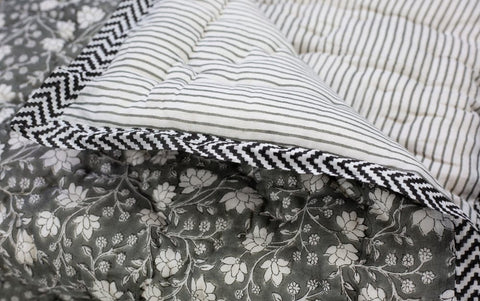 Charcoal Cot Quilt