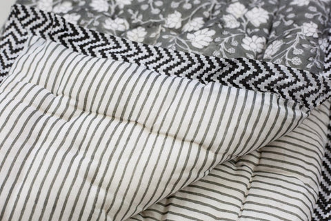 Charcoal Cot Quilt