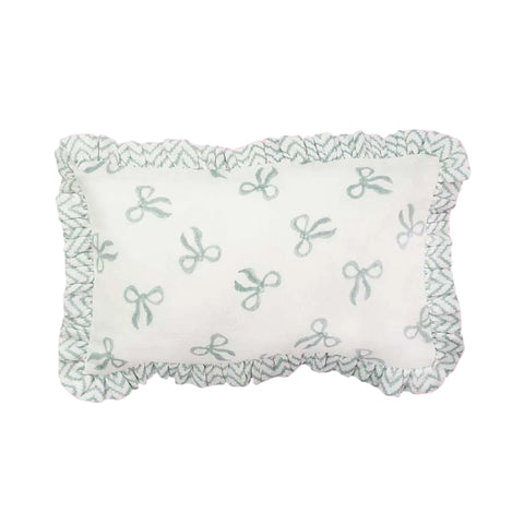 Muslin Ruffle Mini Pillow