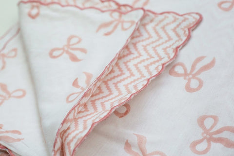 Scalloped Dohar Baby Blanket